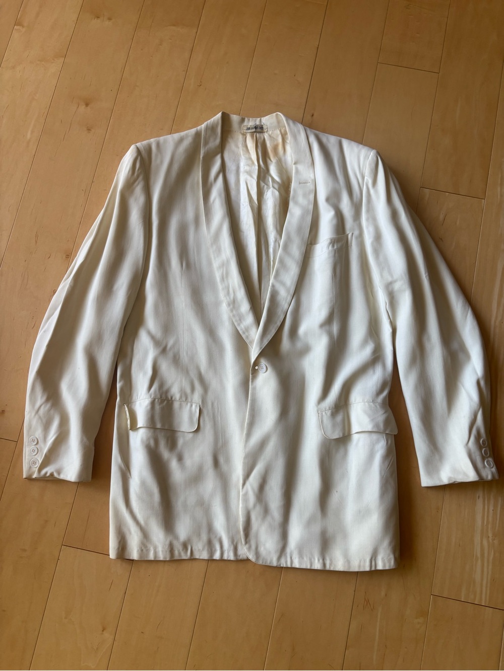 Bond Clothes Ivory Garment with Logo Label